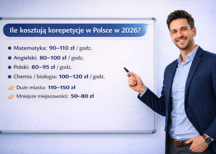 Ile brać za korepetycje w 2026 – aktualne ceny + jak ustawić stawkę